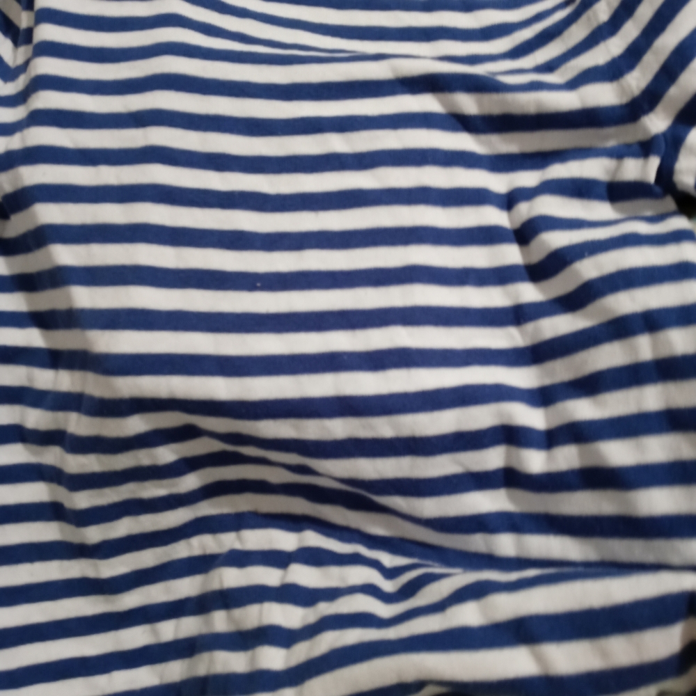 Long sleeve pink blue stripped womans shirt